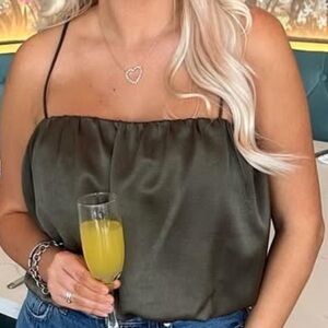 Antonio Melani Silk Bubble Top